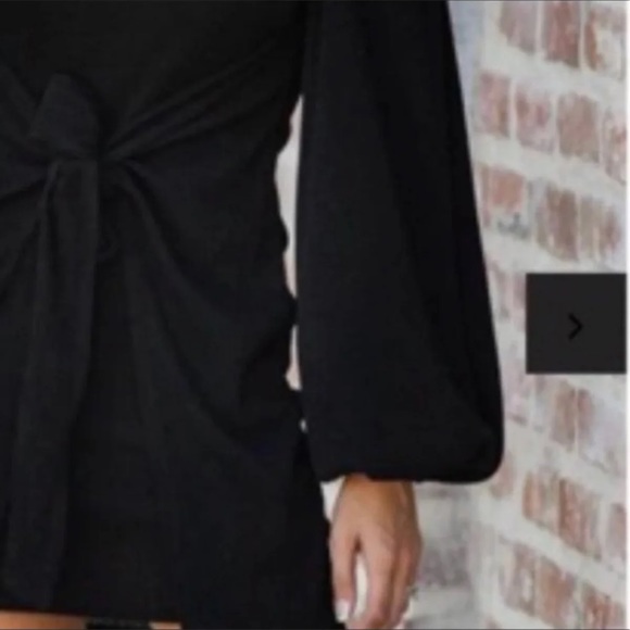 Vici Esme ballon sleeve tie front knit dress - Picture 5 of 10